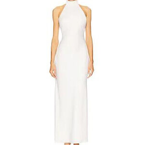 MISHA x REVOLVE Evianna Satin Gown in Ivory